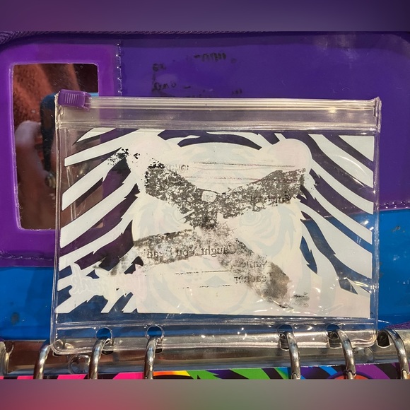 RARE Vintage Lisa Frank Tiger Mini Zip Planner, Mirror + Notepad - Picture 3 of 10
